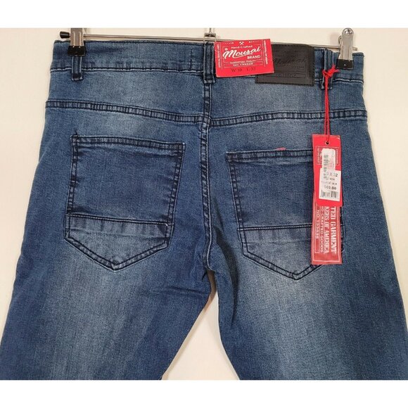 Mousai Men's Size 30 x 32 Medium Blue Jeans New with Tags MSRP - $69.00 - Picture 8 of 11